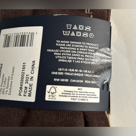 New Tommy Hilfiger 4 Pair Dress Crew Socks Men's One Size Beige Assorted Preppy - Picture 6 of 16